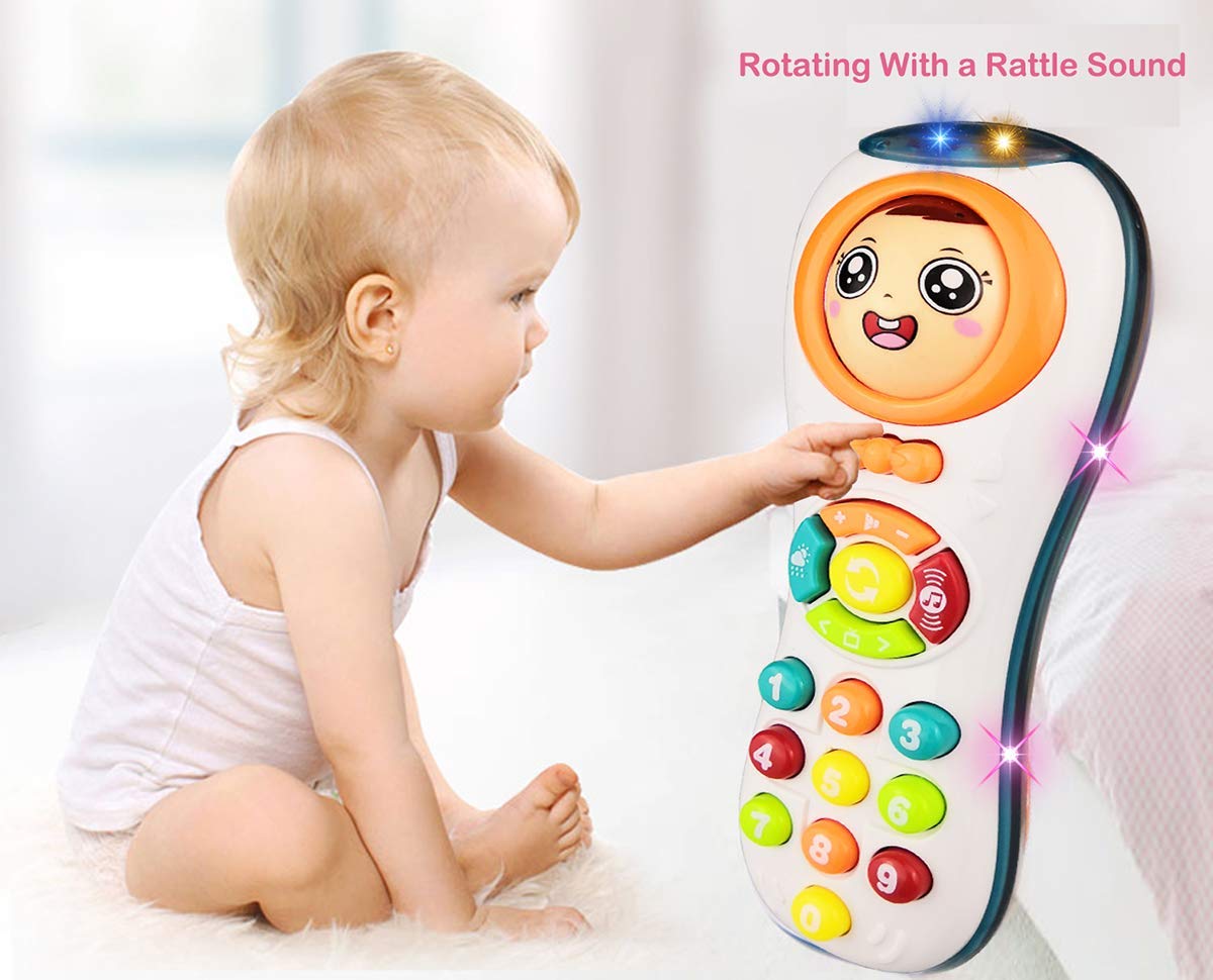 Goyal's Musical Remote Toy 6 Months, Toys for 1-3 Year Old Baby Boys and Girls Birthday Gift Baby Toddlers