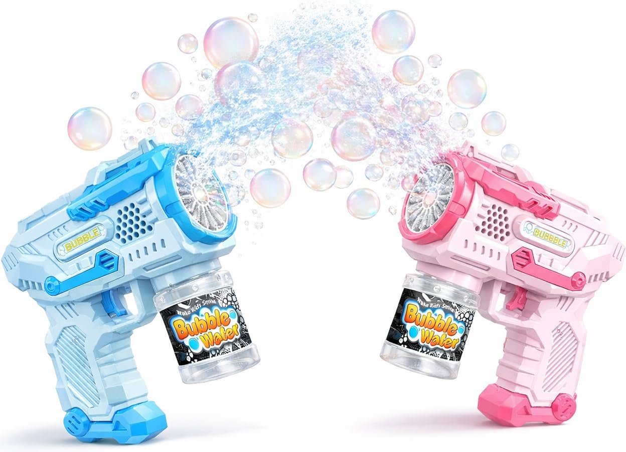 Goyal's Electric Bubble Machine Gun for Kids Automatic Bubble Gun Leak-Proof Design with 1 Bubble Solution