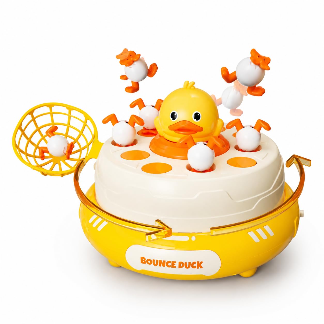 Goyal's Bounce Duck Catch Game with Nets | Interactive Jumping Duck Board Game | Musical Catching Toy for Kids | Family Tabletop Game for Boys & Girls