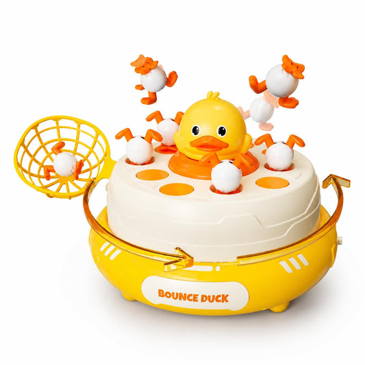 Goyal's Bounce Duck Catch Game with Nets | Interactive Jumping Duck Board Game | Musical Catching Toy for Kids | Family Tabletop Game for Boys & Girls