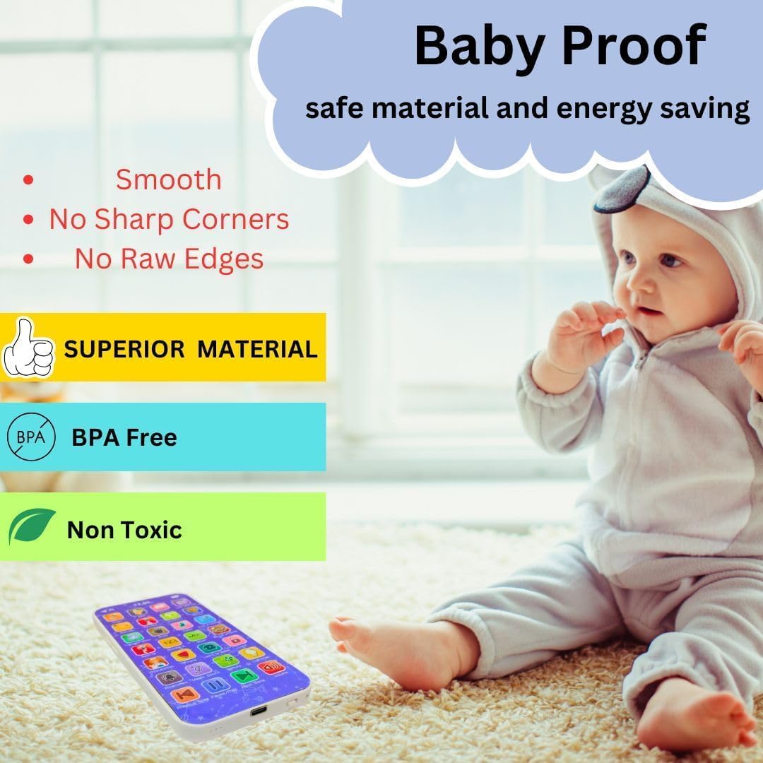 Goyal's Edu Phone English Language Learning Toy for Kids | ENG Languages | 28 Learning Functions | Musical Educational Mobile Toy with Camera Sound & Flash | for Boys & Girls 2+ Years