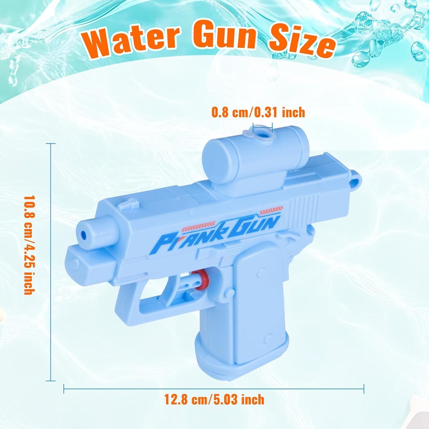 Goyal's Prank Water Gun, 8.5 FT Shooting Distance, 85cc Capacity, Multiple Colors Available, Toy Gun for Kids and Adults