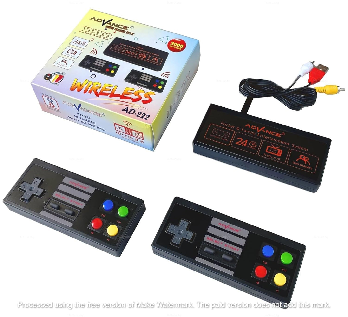 Goyal's Retro Mini TV Gaming Console | 620 Built-in Games, AV Output & 2 Controllers