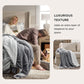 Goyal’s Ultra Soft Flannel Sherpa Blanket for Winter | Single Bed Reversible Plush Blanket 55 x 90 Inches | Thick, Warm & Cozy Dual Layer Microfibre Throw | Fade & Wrinkle Resistant - Silver Grey