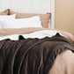 Goyal’s Ultra Soft Flannel Sherpa Blanket for Winter | Single Bed Reversible Plush Blanket 55 x 90 Inches | Thick, Warm & Cozy Dual Layer Microfibre Throw | Fade & Wrinkle Resistant - Choco Brown