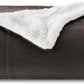 Goyal’s Ultra Soft Flannel Sherpa Blanket for Winter | Single Bed Reversible Plush Blanket 55 x 90 Inches | Thick, Warm & Cozy Dual Layer Microfibre Throw | Fade & Wrinkle Resistant - Choco Brown