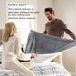 Goyal’s Ultra Soft Flannel Sherpa Blanket for Winter | Single Bed Reversible Plush Blanket 55 x 90 Inches | Thick, Warm & Cozy Dual Layer Microfibre Throw | Fade & Wrinkle Resistant - Silver Grey