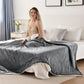 Goyal’s Ultra Soft Flannel Sherpa Blanket for Winter | Single Bed Reversible Plush Blanket 55 x 90 Inches | Thick, Warm & Cozy Dual Layer Microfibre Throw | Fade & Wrinkle Resistant - Grey