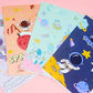 Goyal's Space Theme Multicolor A4 File Folder with 6 Pockets, Office Documents File, Expandable Folder (Pack of 4 Random Color)