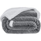 Goyal’s Ultra Soft Flannel Sherpa Blanket for Winter | Single Bed Reversible Plush Blanket 55 x 90 Inches | Thick, Warm & Cozy Dual Layer Microfibre Throw | Fade & Wrinkle Resistant - Grey