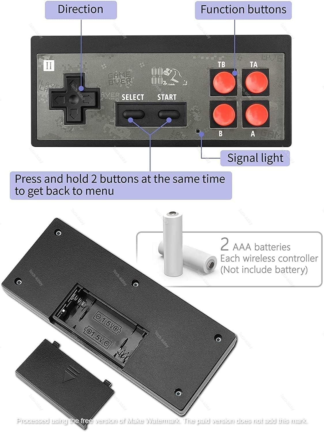 Goyal's Retro Mini TV Gaming Console | 620 Built-in Games, AV Output & 2 Controllers