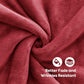 Goyal’s Ultra Soft Flannel Sherpa Blanket for Winter | Single Bed Reversible Plush Blanket 55 x 90 Inches | Thick, Warm & Cozy Dual Layer Microfibre Throw | Fade & Wrinkle Resistant - Maroon