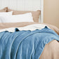 Goyal’s Ultra Soft Flannel Sherpa Blanket for Winter | Single Bed Reversible Plush Blanket 55 x 90 Inches | Thick, Warm & Cozy Dual Layer Microfibre Throw | Fade & Wrinkle Resistant - Ice Blue