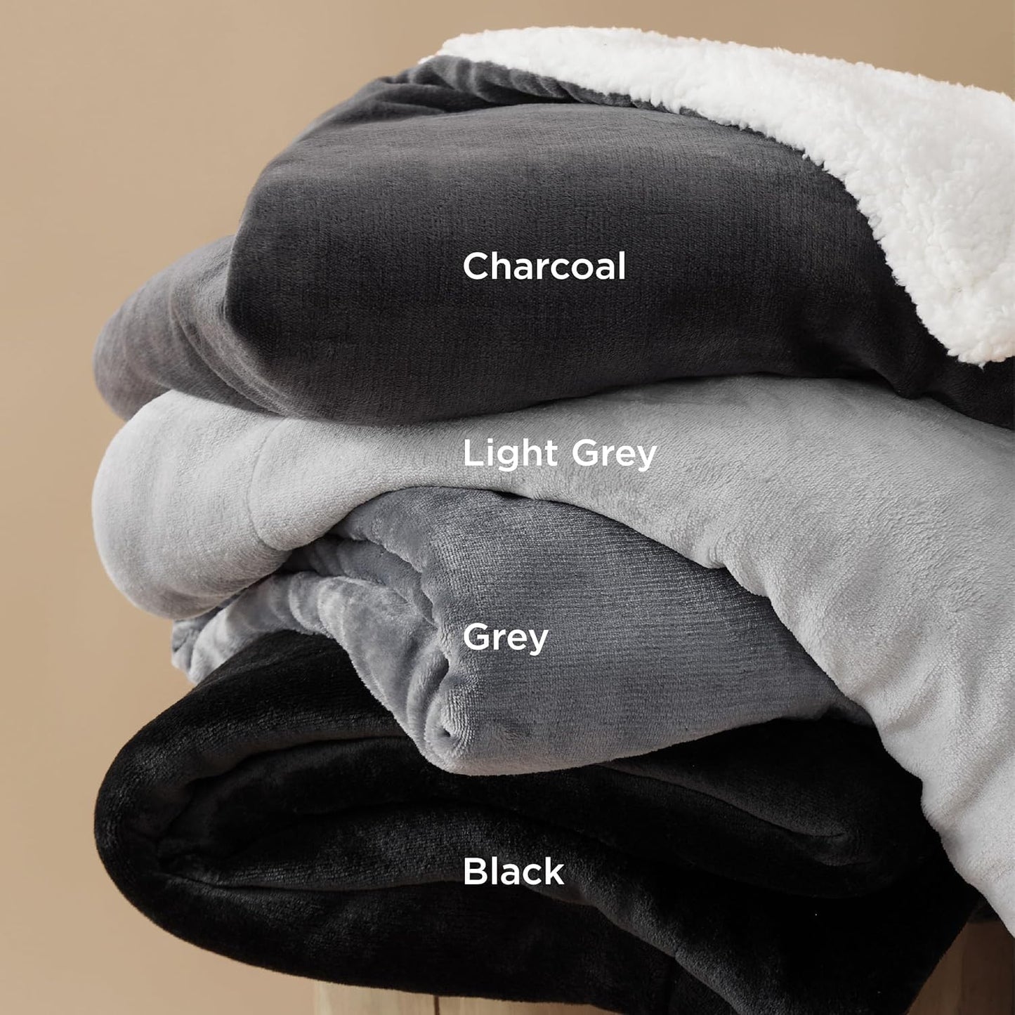 Goyal’s Ultra Soft Flannel Sherpa Blanket for Winter | Single Bed Reversible Plush Blanket 55 x 90 Inches | Thick, Warm & Cozy Dual Layer Microfibre Throw | Fade & Wrinkle Resistant - Choco Brown