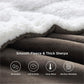 Goyal’s Ultra Soft Flannel Sherpa Blanket for Winter | Single Bed Reversible Plush Blanket 55 x 90 Inches | Thick, Warm & Cozy Dual Layer Microfibre Throw | Fade & Wrinkle Resistant - Choco Brown