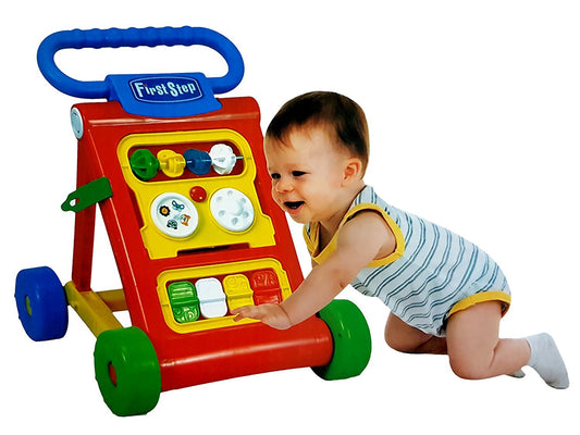 Refurbished-  Goyal's Baby Activity Walker Toddler Learning Toys for 6 Months -15 Months Old (Red)