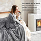 Goyal’s Ultra Soft Flannel Sherpa Blanket for Winter | Single Bed Reversible Plush Blanket 55 x 90 Inches | Thick, Warm & Cozy Dual Layer Microfibre Throw | Fade & Wrinkle Resistant - Silver Grey