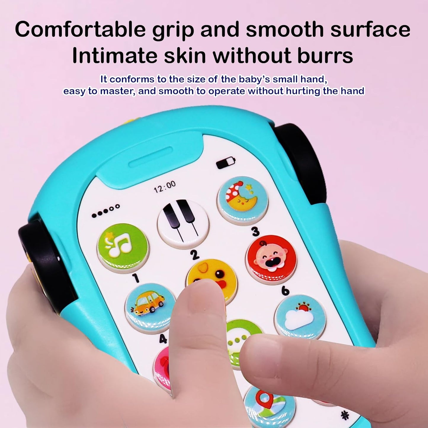 Goyal's Pretend Play 2 in 1 Cell Phone Toy Car for Kids, Toddlers with Musical Sound, Ringtones, 3D Concept Gear and Lights Car for Girls & Boys | Dummy Mobile | Piano Car