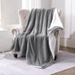 Goyal’s Ultra Soft Flannel Sherpa Blanket for Winter | Single Bed Reversible Plush Blanket 55 x 90 Inches | Thick, Warm & Cozy Dual Layer Microfibre Throw | Fade & Wrinkle Resistant - Grey