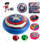 Goyal's Avengers Floating Hover Football with Colorful Flash Light Effect | Indoor & Outdoor Pro Air Football Game for Kids - Multicolor