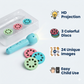 Goyal's 3-Slide Projector Flashlight Torch for Kids | 24 Picture Patterns with ABC Alphabets, Animals & Fruits | Educational Image Projector & Night Flashlight | Random Colour
