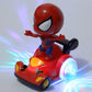 Goyal's Super Hero Car | 360° Rotating Toy Car with LED Lights | Action Figure Toy for Kids | Battery Operated Car Toy | Suitable for Ages 3+ | Durable & Fun Toy