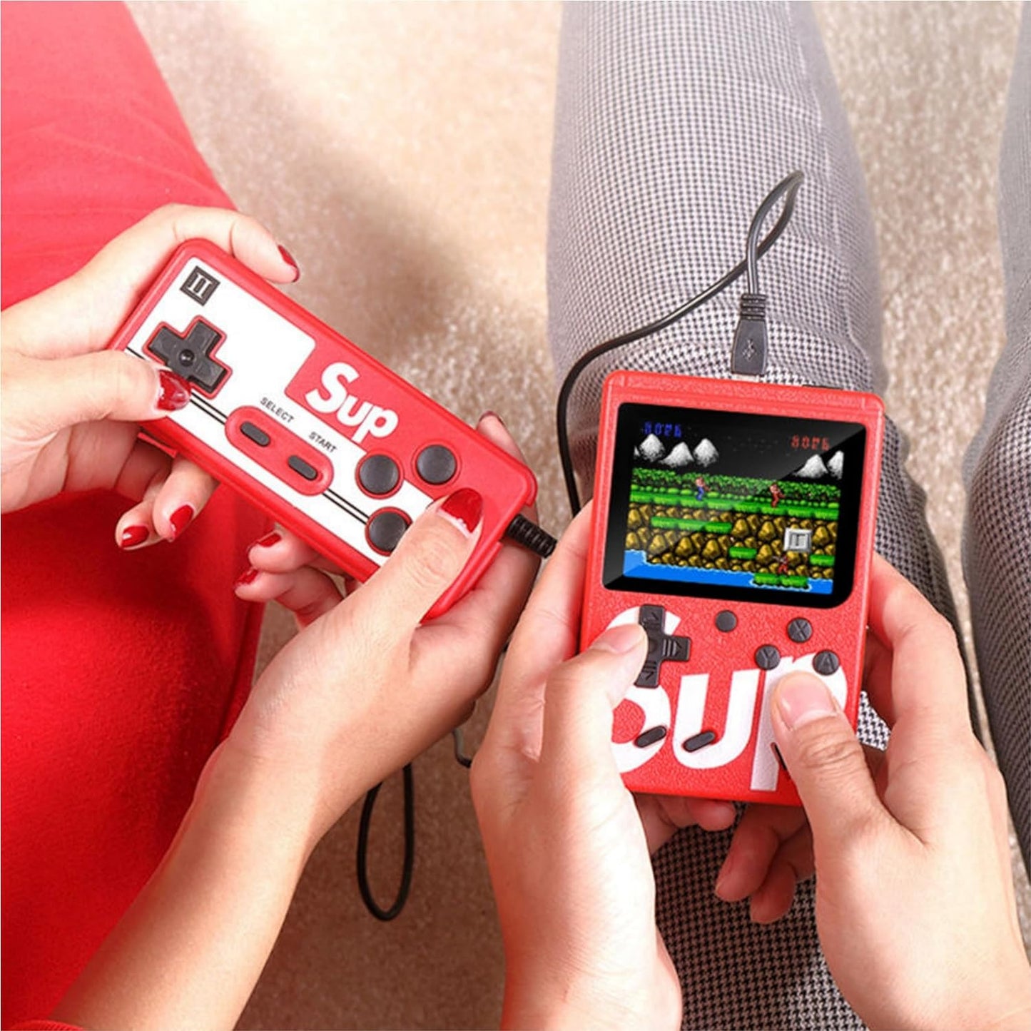 Goyal's Two Player 400 in 1 TV Compatible Classical Handheld SUP Video Game for Kids with Many Fun and Exciting Games