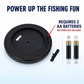 Goyal's Magnetic Musical Fishing Game | Rotating Fish Catching Toy with 21 Fishes & 4 Fishing Rods | Interactive Family Board Game for Kids | Black