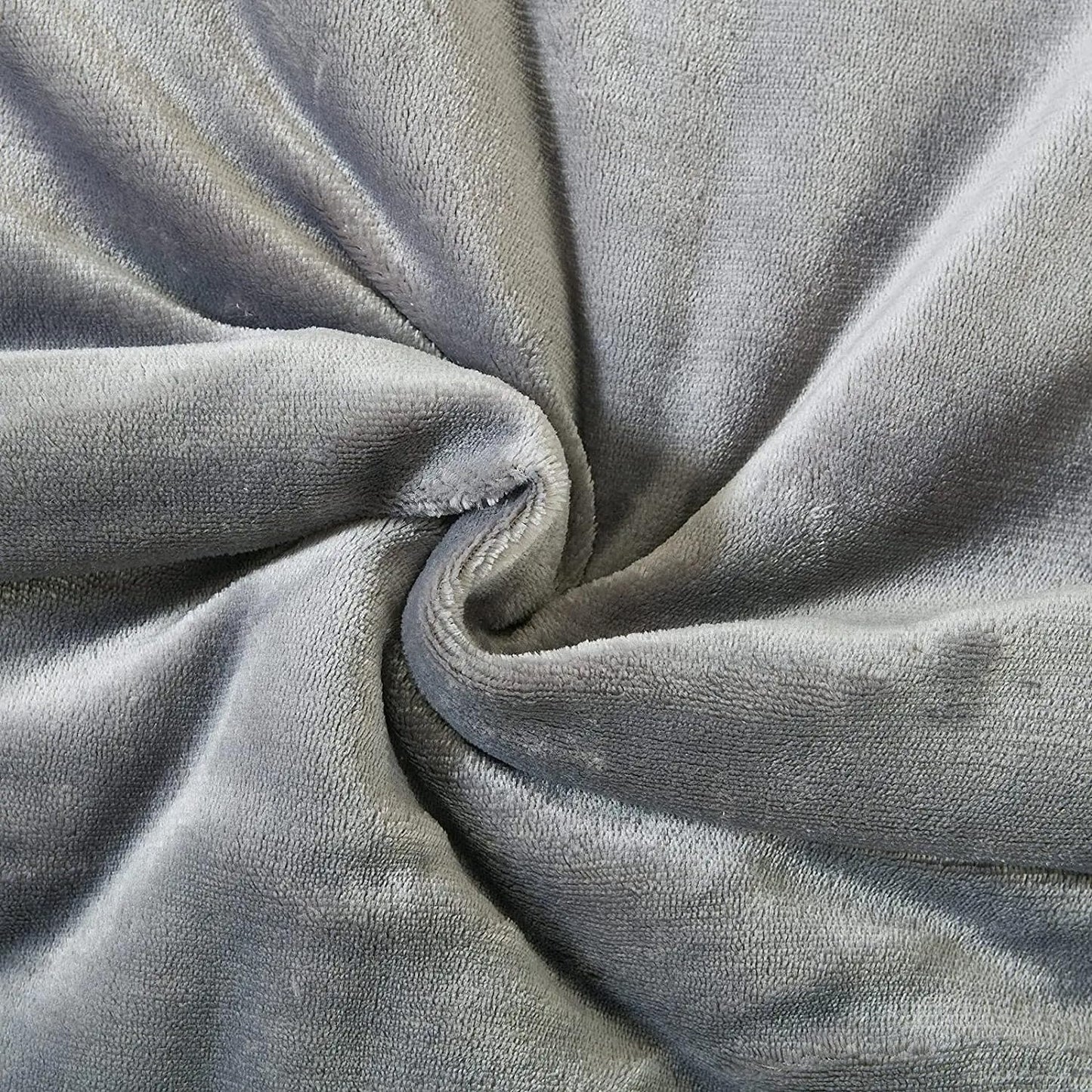 Goyal’s Ultra Soft Flannel Sherpa Blanket for Winter | Single Bed Reversible Plush Blanket 55 x 90 Inches | Thick, Warm & Cozy Dual Layer Microfibre Throw | Fade & Wrinkle Resistant - Silver Grey