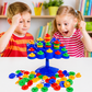 Goyal's Balancing Tree Stacking Game for Kids | 48 Colourful Discs with Dice | Wobble Balance & Dexterity Skill Game | Educational Family Board Game for Boys & Girls | Ages 3+