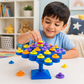 Goyal's Balancing Tree Stacking Game for Kids | 48 Colourful Discs with Dice | Wobble Balance & Dexterity Skill Game | Educational Family Board Game for Boys & Girls | Ages 3+