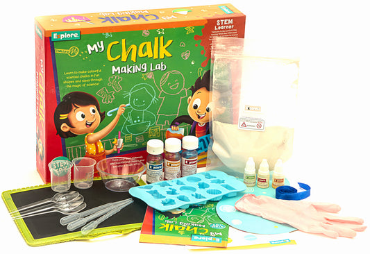 Goyal's Science Experiments STEM Learner | My Chalk Making Lab (Learning & Educational DIY Activity Toy Kit, for Ages 6+ of Boys and Girls)