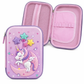Goyal's Unicorn 3D EVA Hard Shell Pencil Case for Girls | Large Capacity Double Layer Stationery Box | Waterproof Cute Unicorn Pencil Pouch with Zipper | School Organizer for Kids Students