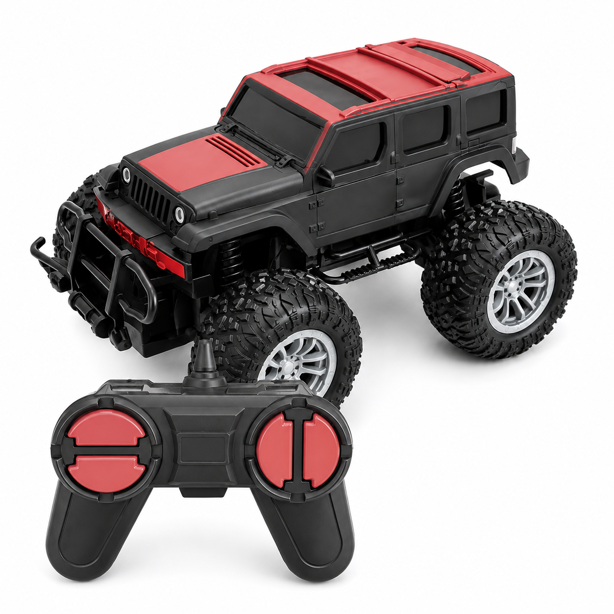 Goyal's Modern 2.4GHz RC Monster Truck Thar Jeep Car with Remote, Off-Road Toy, Red
