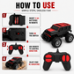 Goyal's Modern 2.4GHz RC Monster Truck Thar Jeep Car with Remote, Off-Road Toy, Red