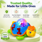 Goyal's Musical Bump and Go Tortoise Toy with 3D Flashing Light & Sound, Best Gift for Children -Toys for Kids, Boys, Girls Age 3+ Years (Tortoise)