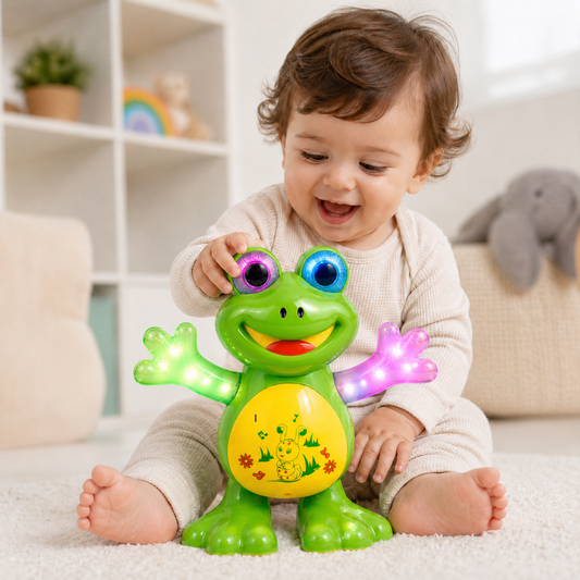 Goyal's Dancing Frog Toy with Music Flashing Lights and Real Dancing Action (Frog)