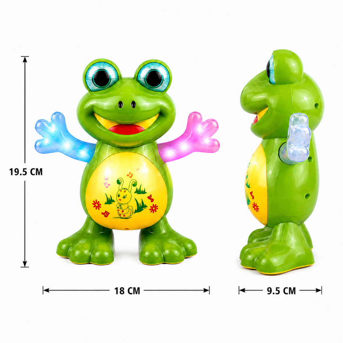 Goyal's Dancing Frog Toy with Music Flashing Lights and Real Dancing Action (Frog)