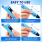 Goyal's 3D Printing Pen for Kids & Adults | Adjustable Speed & Temperature with LCD Display | 3D Drawing Pen for DIY, Art & Craft Projects | Includes 3 PLA Filaments