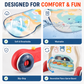Goyal's 2-in-1 Musical Baby Play Gym & Push Walker | Activity Mat with Play Piano, Lights, Hanging Rattles & Tummy Time Mat | Convertible Baby Activity Centre | Multicolour