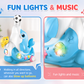 Goyal's Dolphin Musical Toy with Lights & Music | Interactive Rolling Dolphin Toy with Levitation Ball & Duck | Multicolor