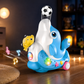 Goyal's Dolphin Musical Toy with Lights & Music | Interactive Rolling Dolphin Toy with Levitation Ball & Duck | Multicolor