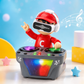 Goyal's DJ Robot Toy for Kids with LED Lights, Musical Toys for Kids, Battery Operated Toys, DJ Rock Pig Robot, Crawling Toys for Kids Muticolor