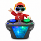 Goyal's DJ Robot Toy for Kids with LED Lights, Musical Toys for Kids, Battery Operated Toys, DJ Rock Pig Robot, Crawling Toys for Kids Muticolor