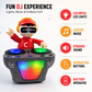 Goyal's DJ Robot Toy for Kids with LED Lights, Musical Toys for Kids, Battery Operated Toys, DJ Rock Pig Robot, Crawling Toys for Kids Muticolor