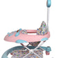 Goyal's Luxury Stylish Bravo Design 360° Rotating Baby Walker with Parental Handle - Pink