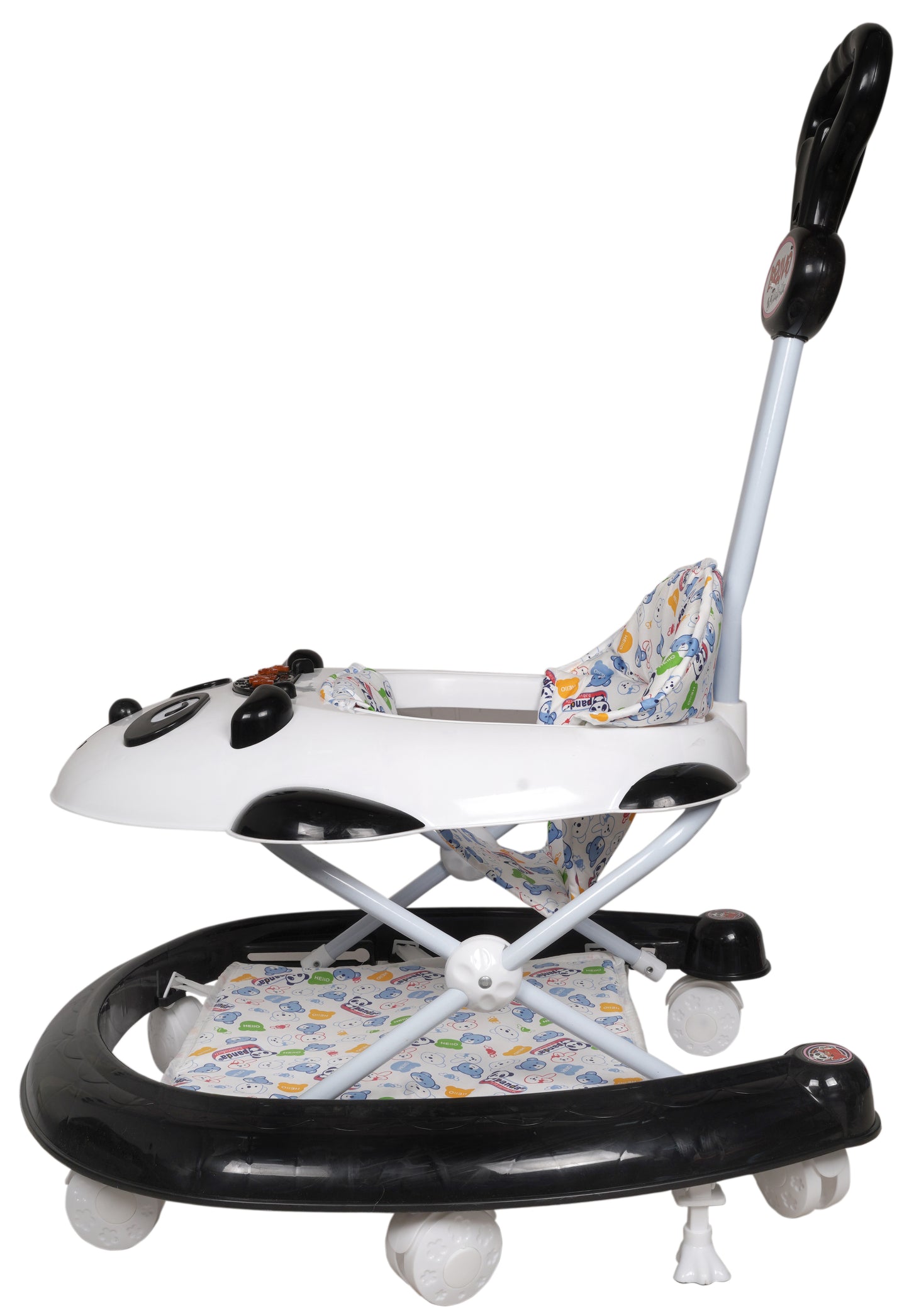 Goyal's Luxury Stylish Bravo Design 360° Rotating Baby Walker with Parental Handle - Black