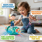 Goyal's 360° Rotating Dancing Fashion Boy Toy | Musical Toy with Multicolour Flashing Lights & Bump and Go Action | Moving Activity Toy for Kids