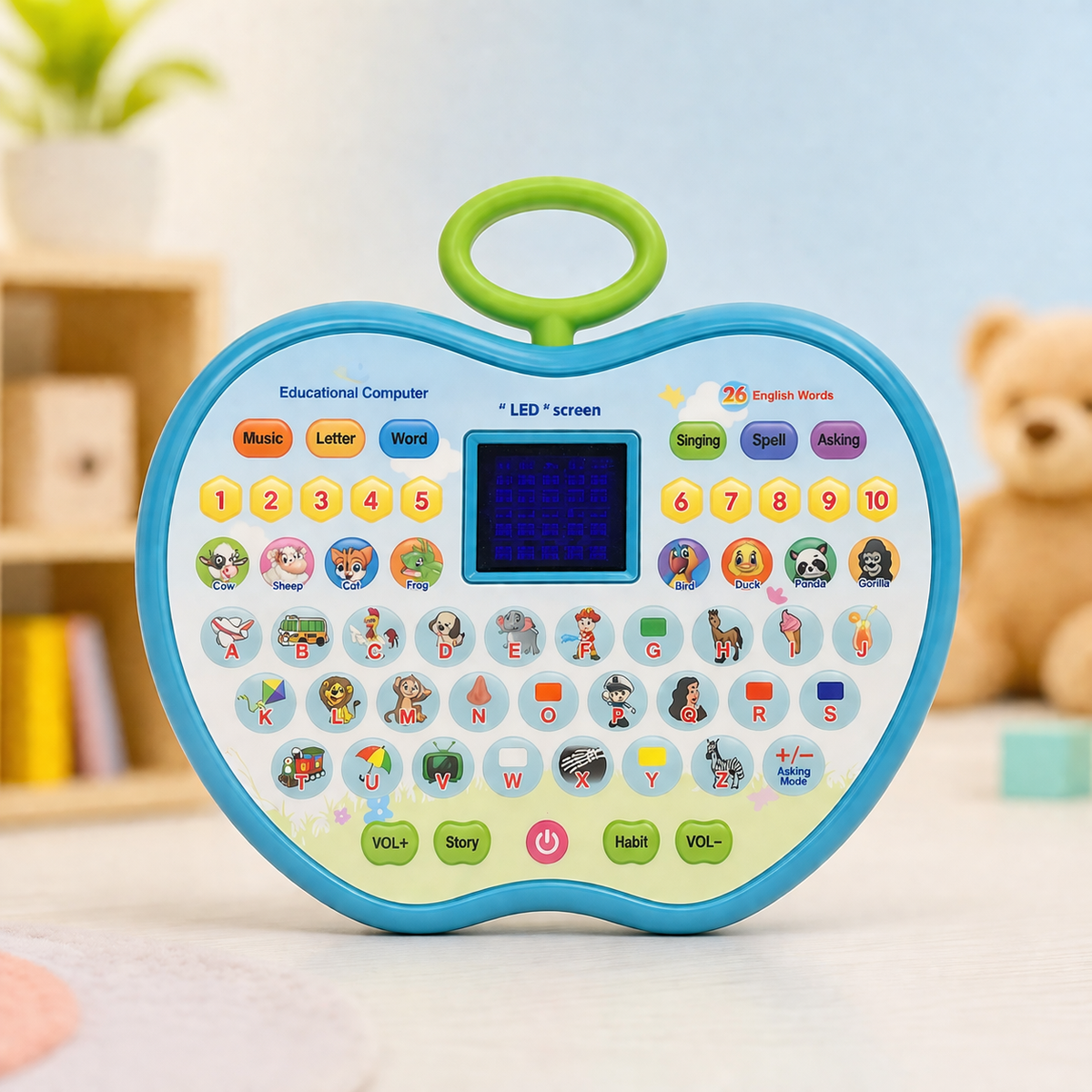 Goyal's Play & Learn Educational Learning Laptop Toy | Alphabets/Counting/Words and More Functions