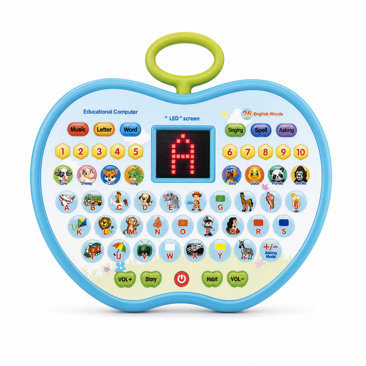 Goyal's Play & Learn Educational Learning Laptop Toy | Alphabets/Counting/Words and More Functions